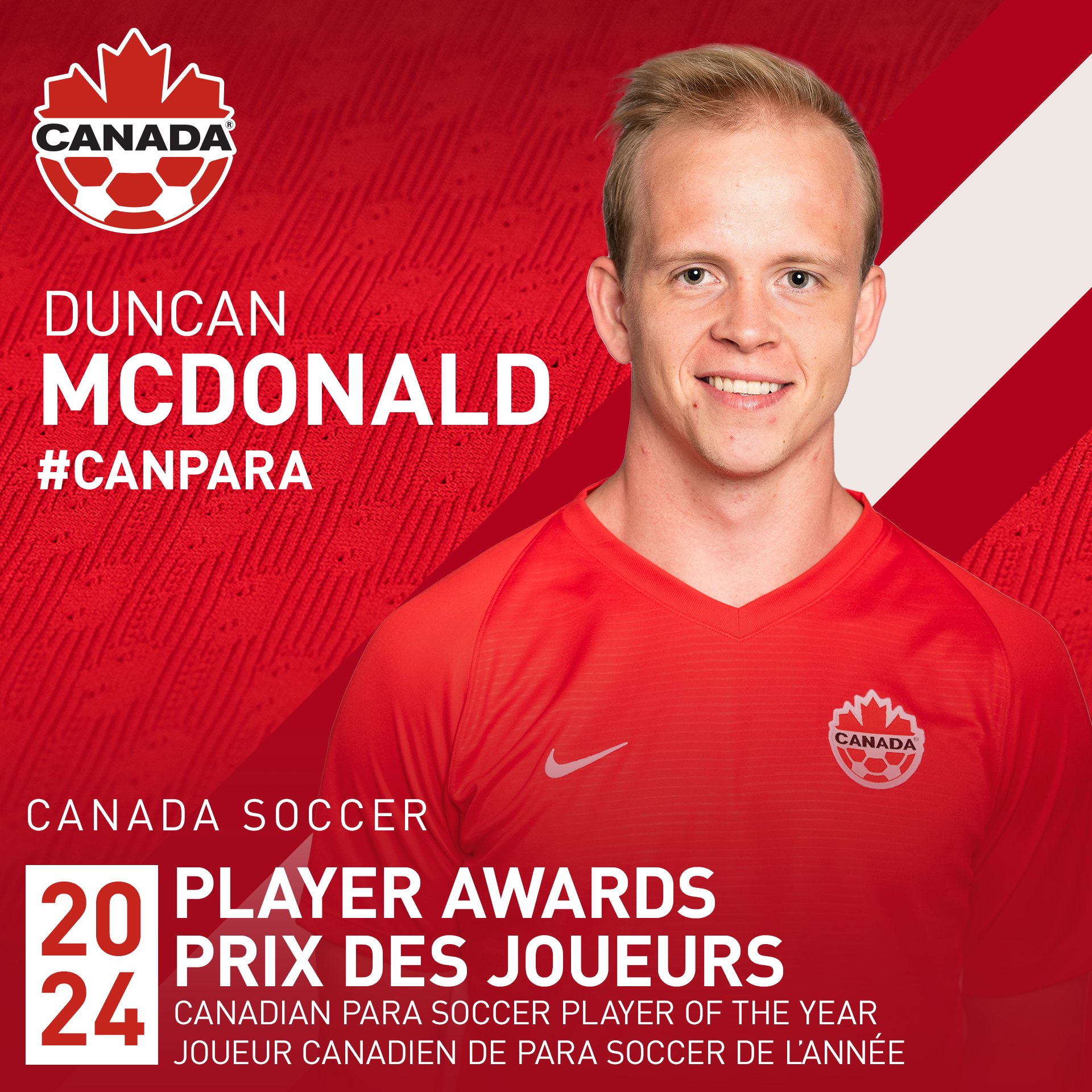 Canada Soccer Para Soccer Player of the Year