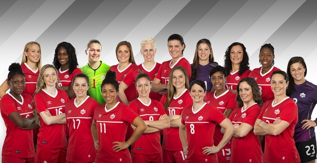 Canadian Girls 2016 Olympic Soccer Roster 1