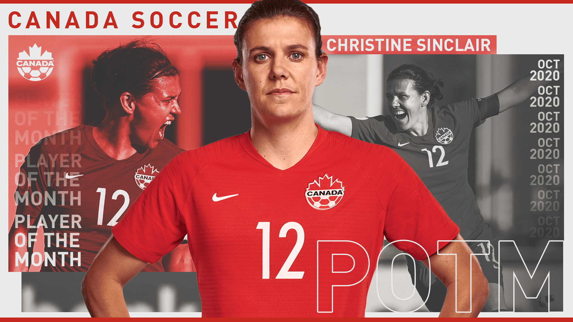 Christine Sinclair - Player of the Month