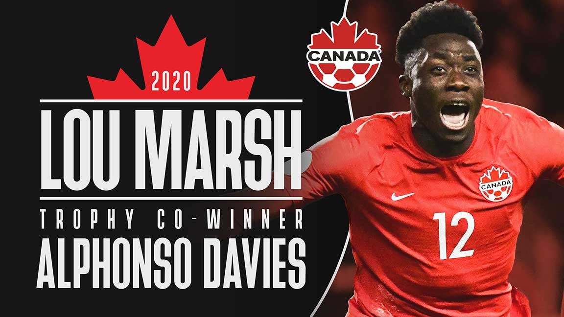 Nike Women's Nike Alphonso Davies Red Canada Soccer Legend Name