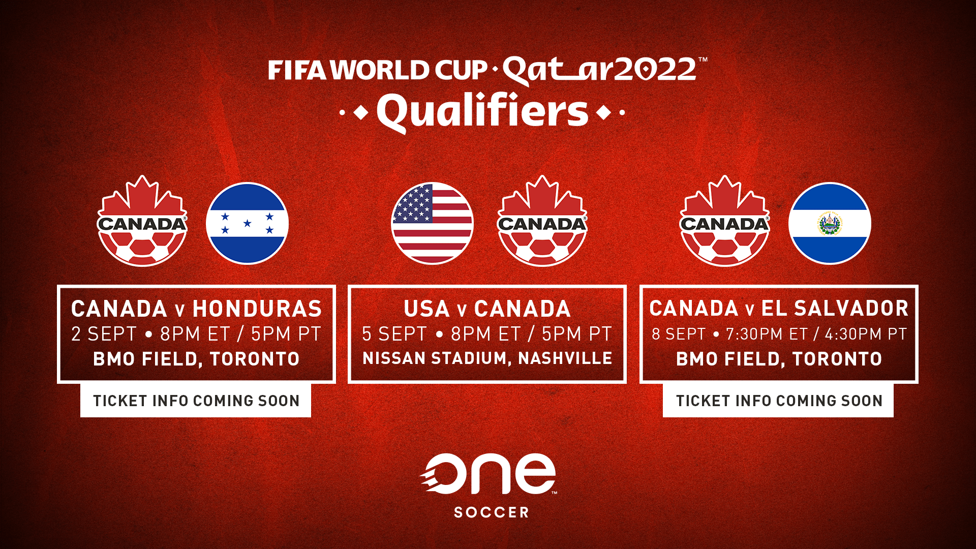 Canada Cup 2022 Schedule Canada To Open Fifa World Cup™ Qualifiers At Home In Toronto - Canada Soccer