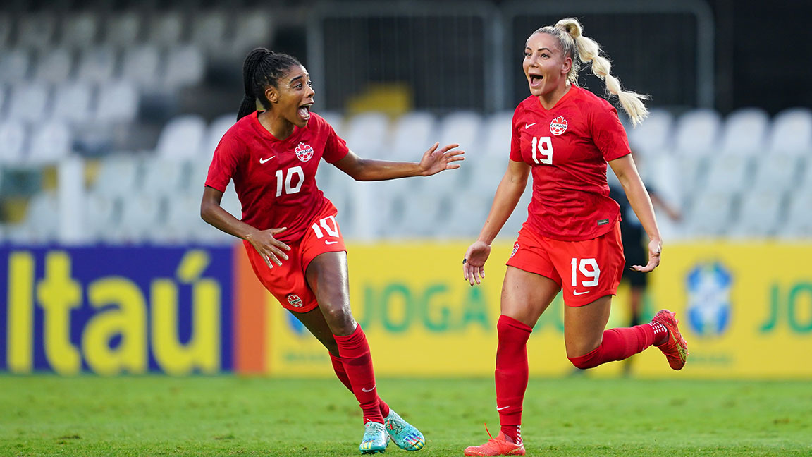 Canada Soccers Womens National Team Win In First Of Two Match Series Against Brazil
