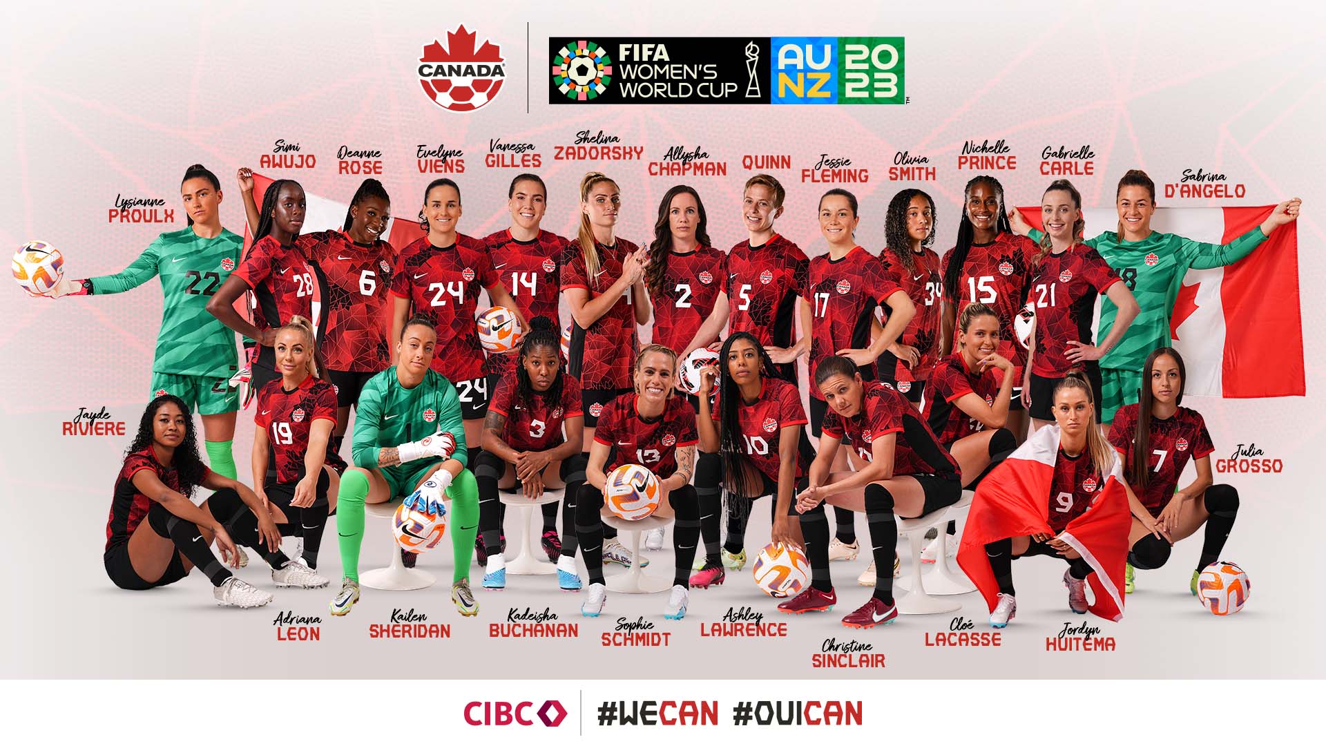 Canada Soccer unveils FIFA Womens World Cup squad for Australia and New Zealand 2023